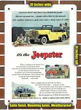 Metal Sign - 1948 Willys Jeepster- 10x14 inches picture