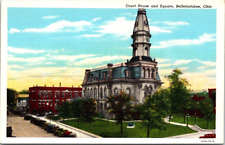 Court House and Square, Bellefontaine, Ohio. B. picture