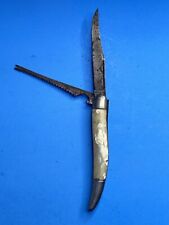 Vintage Hammer Brand 2 Blade Fishing Toothpick Folding Pocket Knife USA. #95A picture
