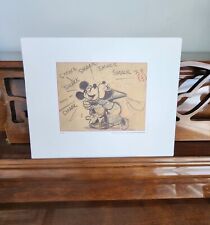 Disney Original Story Sketch Print Mickey Minnie Kiss brave Little Tailor 1938 picture