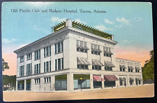 Vintage Postcard 1907-1915 Old Pueblo & Rodgers Hospital, Tucson, Arizona (AZ) picture