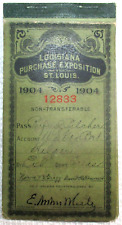 1904 ST.LOUIS LOUISIANA PURCHASE EXPOSITION SCARCE EMPLOYEE TICKET BOOK-RARE picture