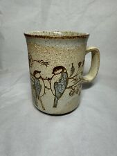 Vintage Dunoon Ceramics Stoneware Coffee Tea Mug Birds On Branch Design Scotland picture