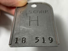 Vintage C.I.S. Corp ID / Badge / Hang Tag / Identification Tool Equipment Marker picture