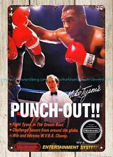 1987 Mike Tyson's Punch Out metal tin sign wall posters for home picture