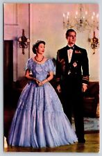 Famous People~Her Majesty Queen Elizabeth II~Duke of Edinburgh~Vintage Postcard picture