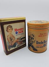 Vintage Pillsbury Hungry Jack Pancake Mix And Uncle Ben's Rice Collectors Tin picture