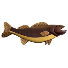 Wood Intarsia Walleye Fish Magnet 5