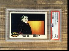 1989 Topps Batman Movie Card Call Me Joker card #42 PSA9 picture
