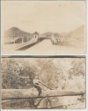 Panama Canal Pedro Miguel Locks Qty 2 1910's era RPPC Real Photo Cards UN-POSTED picture