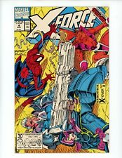 X-Force #4 Comic Book 1991 NM- Rob Liefeld Marvel Comics Cable Direct Spider-Man picture