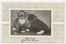 Greetings and Love Sincere Kittens Postcard picture