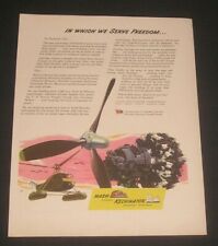 1944 Nash Kelvinator Print Ad - Propellers / Engines / AAF Sikorsky Helicopters picture