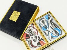 Vtg Congress Playing Cards Cel-U-Tone 2 Decks Pinochle Musical Art Deco picture