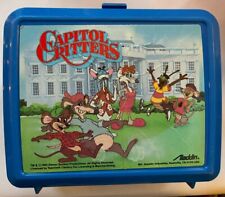 Capitol Critters Vintage 90s Aladdin Brand Blue Lunchbox UNUSED picture