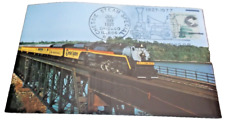 JULY 1977 CHESSIE SYSTEM STEAM SPECIAL SOUVENIR POST CARD CHICAGO ILLINOIS picture