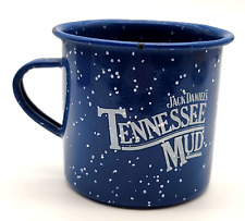 Jack Daniels Coffee Mug Cup 12oz. Tennessee Mud blue Speckled Read picture