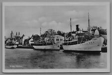 Postcard RPPC Visby Hamn Sweden Ships and Boats C9 picture