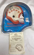 Vintage 1979 Football Helmet Wilton Cake Pan 502-2723 Sheet Instructions picture