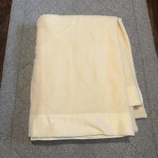 Vintage Orr Felt & Wool Blanket Co Tan Ivory Ohio Made In USA 64x84 Warm picture