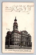 Louisville KY-Kentucky, Custom House, Post Office c1906 Antique Vintage Postcard picture