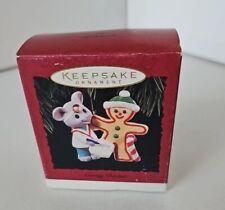 Hallmark 1994 Keepsake Christmas Ornament Caring Doctor Mouse Gingerbread Man picture