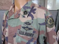 Oldgen M81 Woodland BDU Shirt with Patches, 2nd ACR, Airborne Rigger, M-R picture