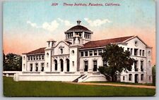 Throop Institute Pasadena California Mansion Edward H Mitchell Pub VNG Postcard picture