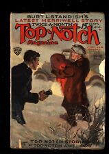 Top-Notch Magazine First January Number December 1929  2.5 Good+ Pulp picture
