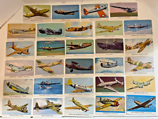 Vintage Lot of Card - O Chewing Gum MILITARY Airplanes 29 Trading Cards picture