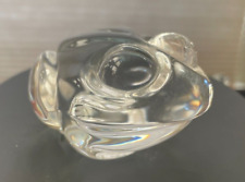 Steuben Crystal Glass Figurine WIDE EYED FROG  Paperweight SIGNED picture
