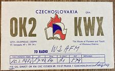 QSL Card Olomouc Czechoslovakia House of Pioneers and Youth of Olomouc District picture