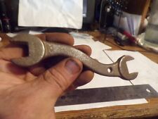 VINTAGE SMALL ANTIQUE S SHAPED DOUBLE OPEN END WRENCH  9/16  & 11/16 picture
