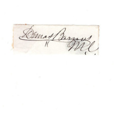 Demas Barnes Signed Clip /Autographed Congress, Patent Medicine, Brooklyn Bridge picture