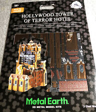 Disney Parks 3D Metal Earth Model Kit Hollywood Tower Of Terror New In Color picture