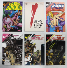 Aircel Comics Lot of 6 Flesh Gordon 3 Erotic Tales 3 Gaunlet 1 4 5 Bloodlines 1 picture