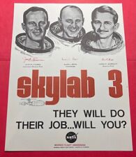 PROJECT SKYLAB 3  MANNED FLIGHT AWARENESS MFA 8.5 x 11 SIZED POSTER picture