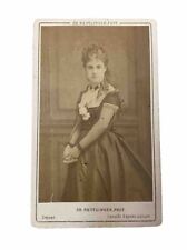 CDV Photograph ADELAIDE NEILSON 19th Century Theater Actress Autographed picture