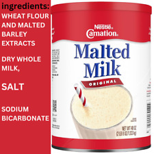 Carnation Malted Milk, 40 Ounce Can (Dry Shelf Stable Milk) Free 5 days delivery picture