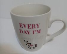 Hazel & Co Unicorn Coffee Mug  18 Oz Every Day I'm Sparkling White Pink Rare picture