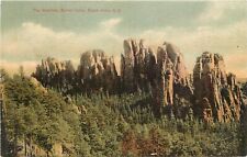 Wheelock Postcard The Needles Cliffs Rock Formations Sylvan Lake, Black Hills SD picture