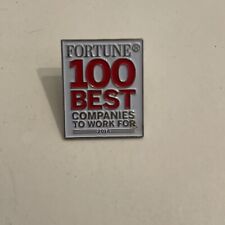 Fortune 100 Best Companies To Work For 2011 Award Enamel Lapel Pin 1