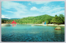 Vintage Postcard Honeymoon Beach At Water Isle St. Thomas Harbour Virgin Islands picture