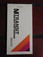 BRAND NEW - UNUSED New Jersey Transit Unused Reduced-Fare Ticket Book picture