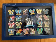 Bradford Exchange Magical Moments of Disney 20 Pin Collection Set And Pin Case picture