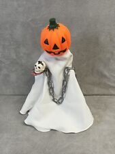 Vtg Telco 1989 Halloween Pumpkin Head 17” Ghost Motionette Animated Figure WORKS picture