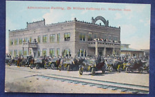 1910s Waterloo Iowa William Galloway Co Building & Cars Postcard picture