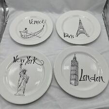 Wedgwood Grand Gourmet Cities Plates London Paris New York NY Venice 10” picture