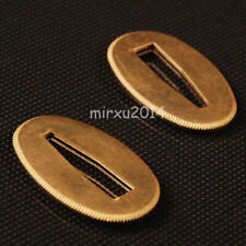 Thick Brass Seppa Sword Spacer Washer for Japanese Samurai Sword maintain 2 Pcs picture
