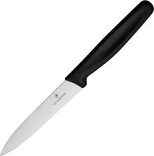 NEW SWISS ARMY VICTORINOX 6.7703 BLACK POLY UTILITY PARING KITCHEN KNIFE picture